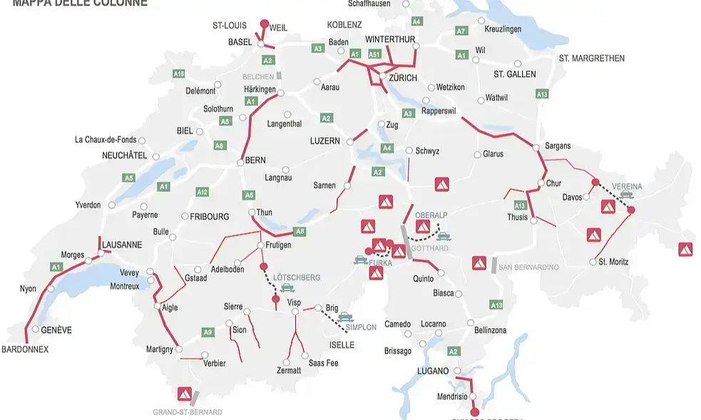 Diaľničná známka · Švajčiarsko · Informácie pre zákazníkov